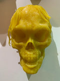 YELLOW SKULL WALL BUST
